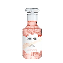 OHINES - 520ml Cold Lychee & Rose Fragrance Shower Gel/Red